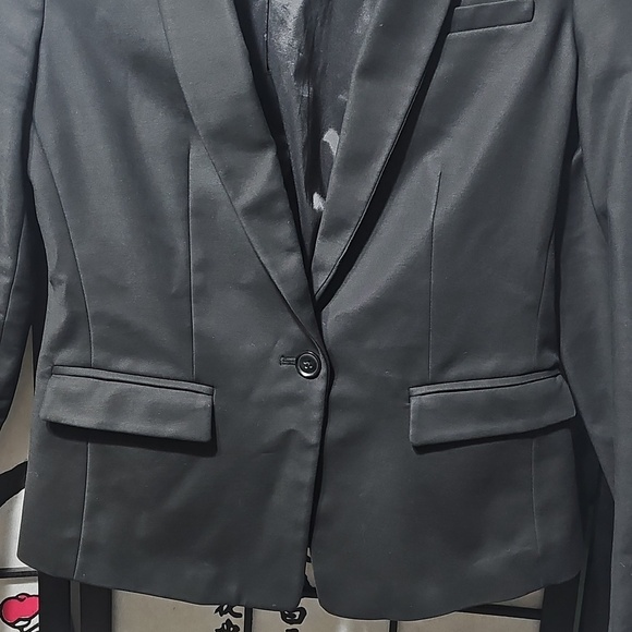 Banana Republic Black Blazer Size 4 - Picture 3 of 7